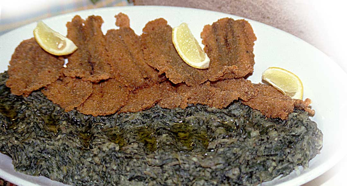 Divina sa krompirom i pohanim srdelama