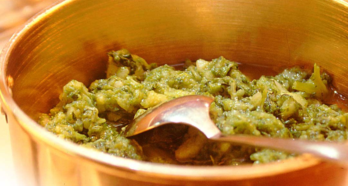 Glava od broskve na salatu